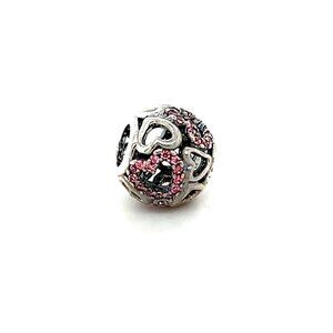 Pandora Pink Cz Cut Out Heart Charm